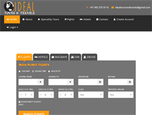 Tablet Screenshot of idealtours.in