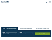 Tablet Screenshot of idealtours.at